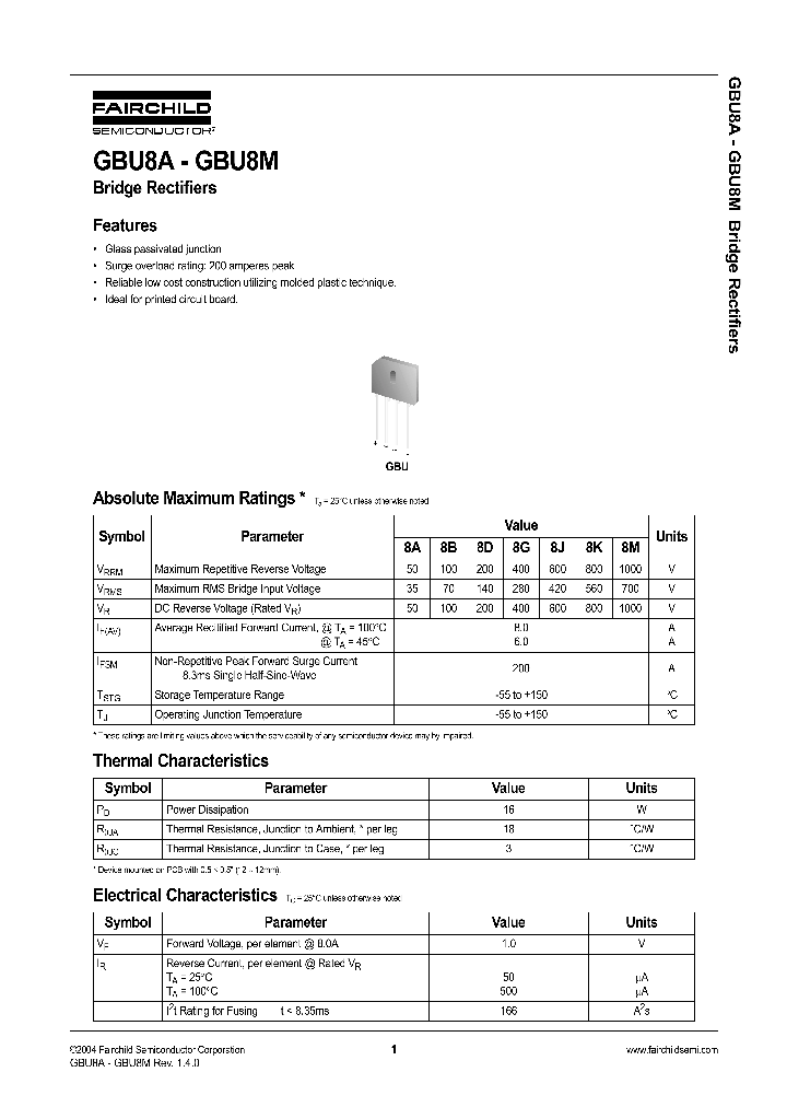 GBU8A04_1113826.PDF Datasheet