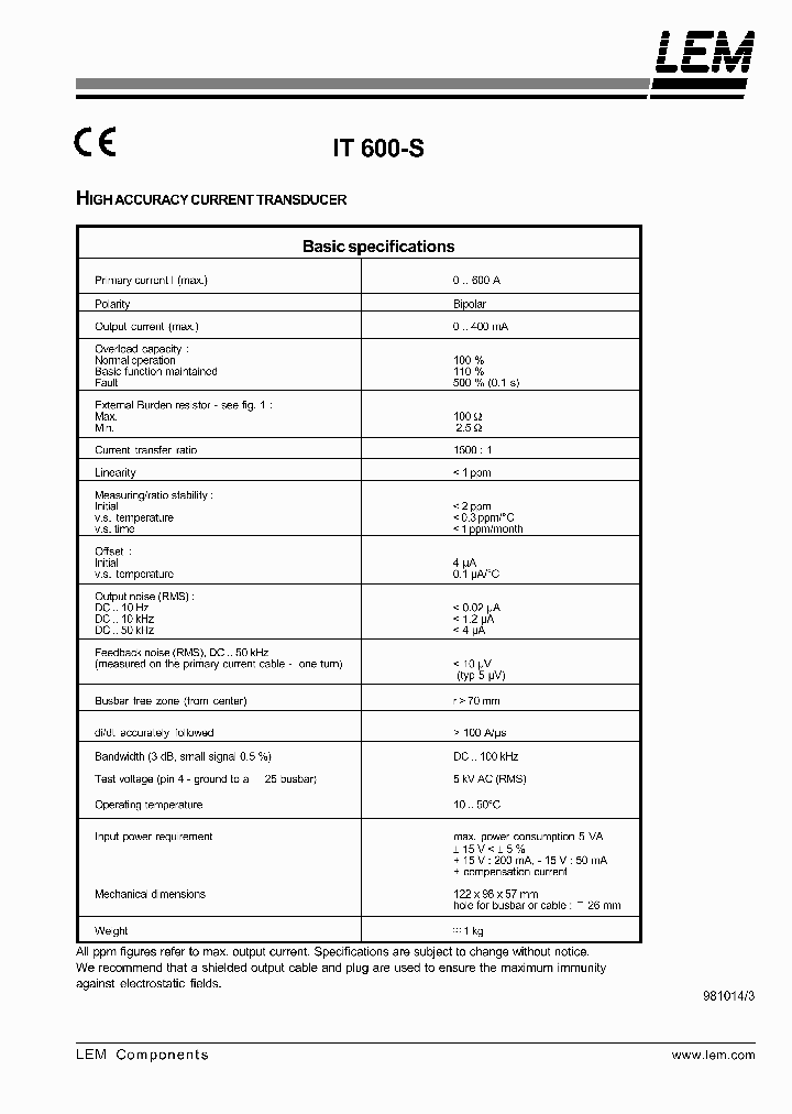 IT600-S_1257854.PDF Datasheet