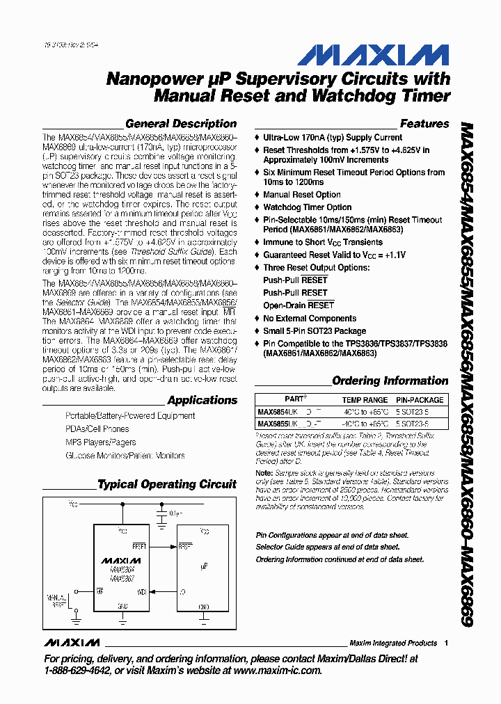 MAX6869_1273864.PDF Datasheet