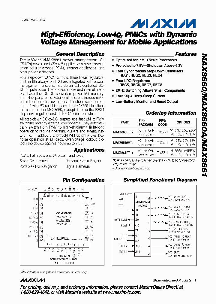 MAX8660ETL_687850.PDF Datasheet