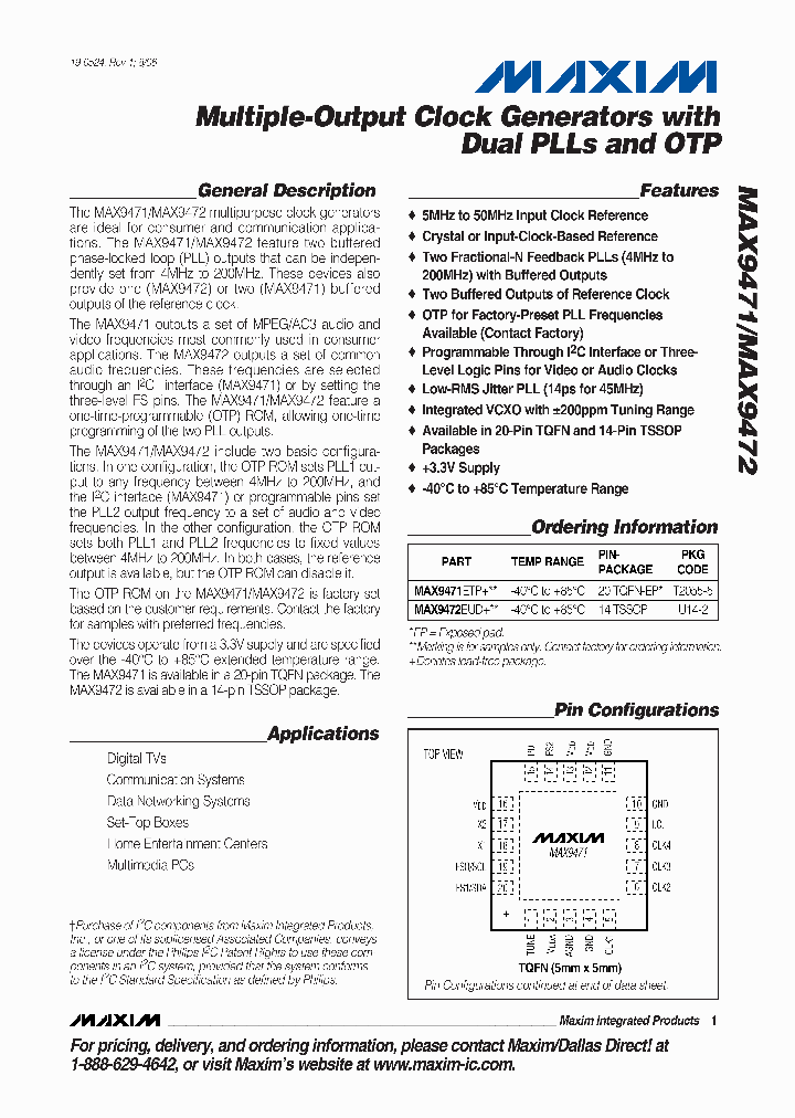 MAX9471_1049191.PDF Datasheet