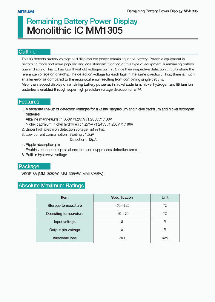 MM1305_1066511.PDF Datasheet