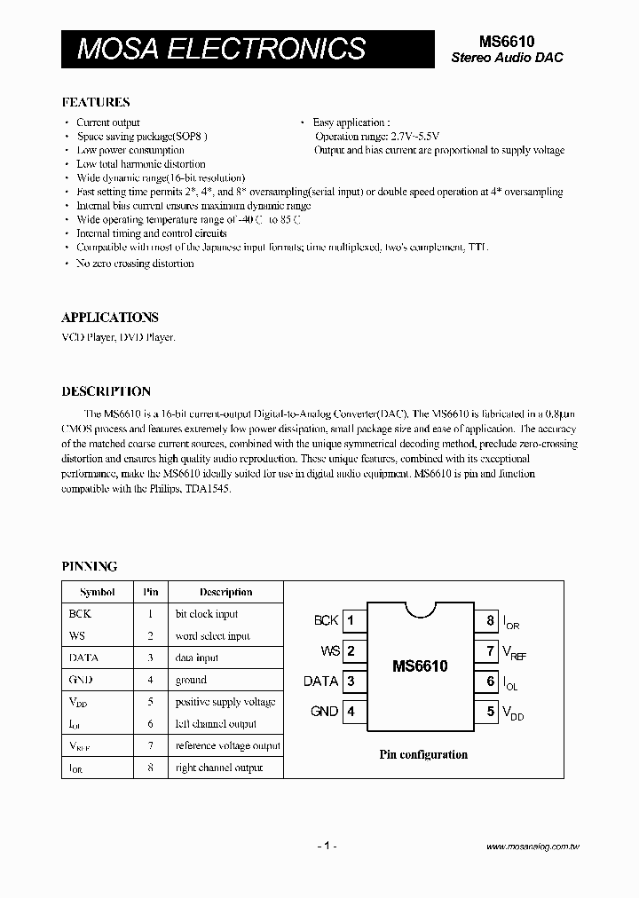 MS6610BSGTR_1166635.PDF Datasheet