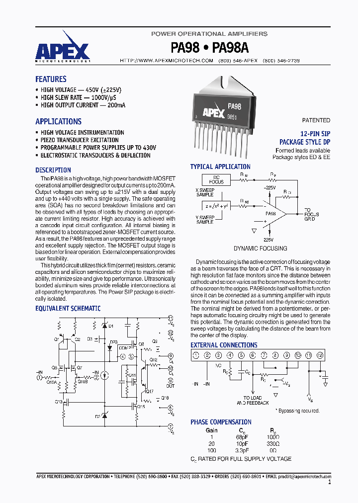 PA98A_1293456.PDF Datasheet