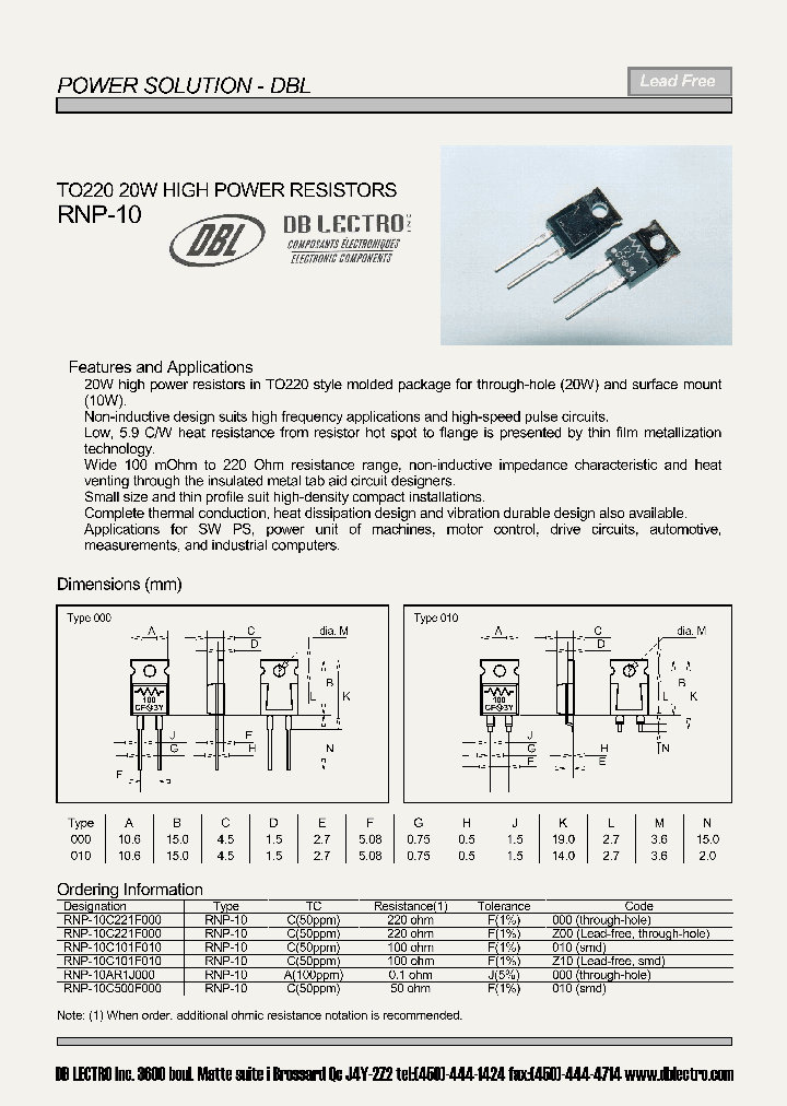 RNP-10_1091134.PDF Datasheet