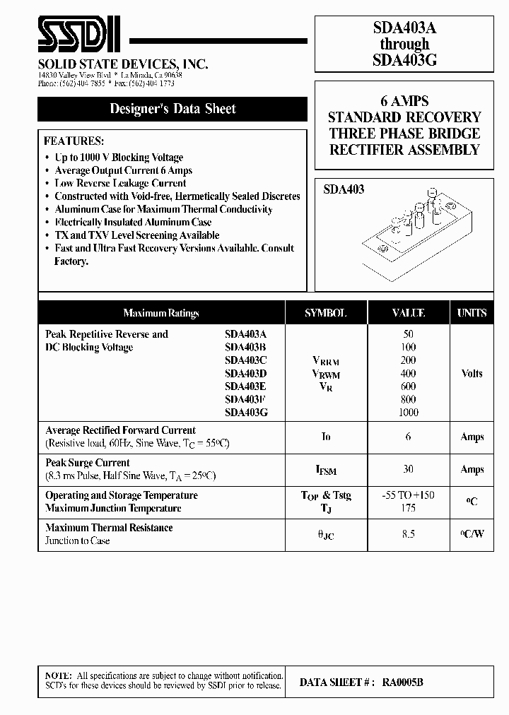 SDA403G_1306434.PDF Datasheet