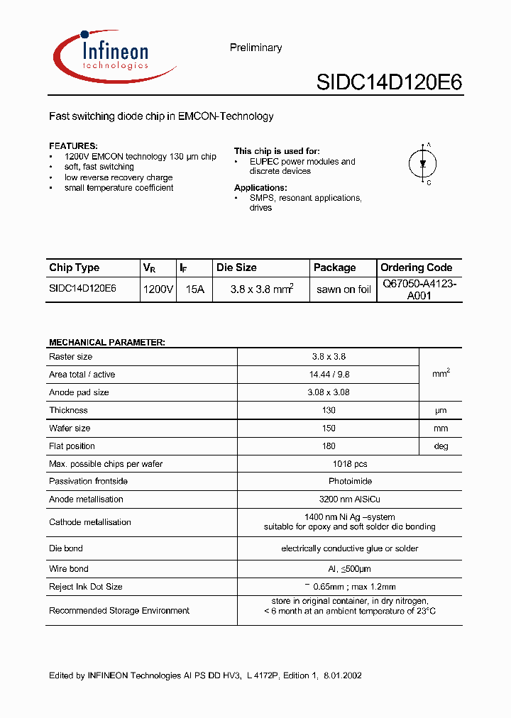 SIDC14D120E6_1309368.PDF Datasheet