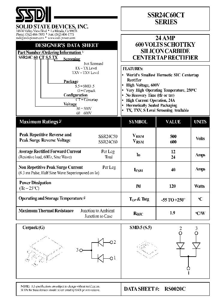 SSR24C60CT_1316929.PDF Datasheet