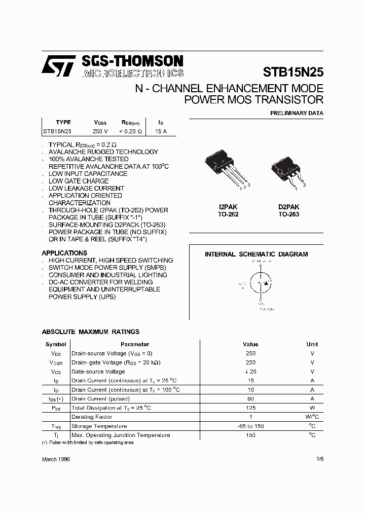 STB15N25_1317822.PDF Datasheet