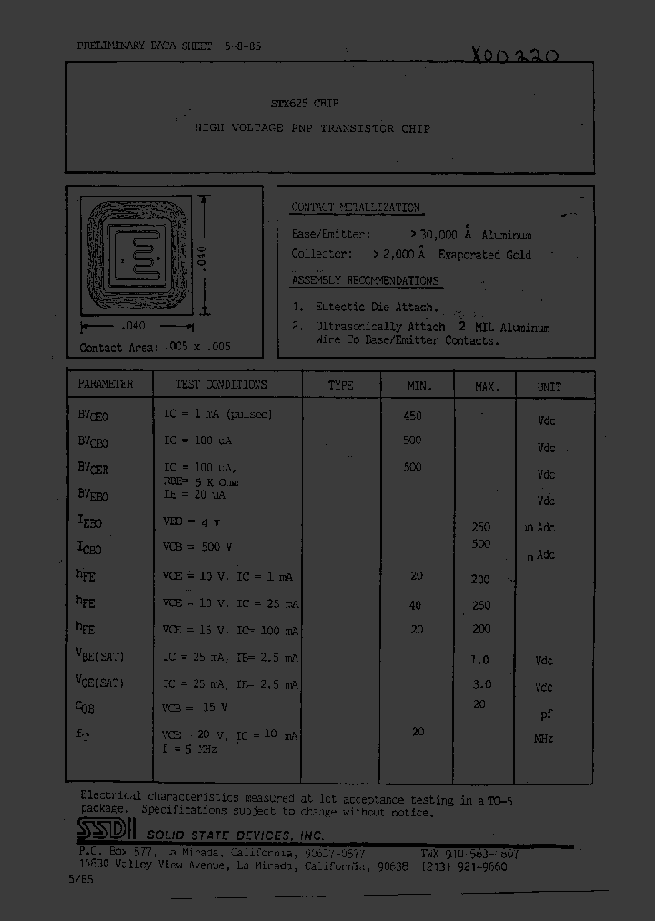 STX625_1319688.PDF Datasheet