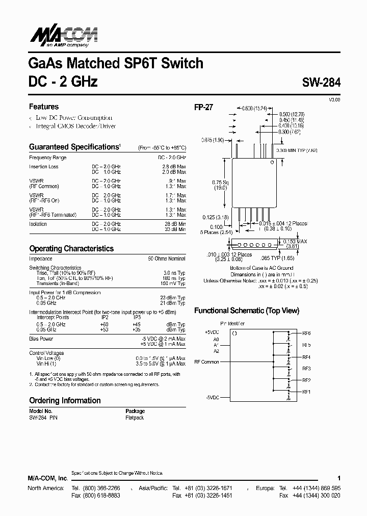 SW-284_1119204.PDF Datasheet