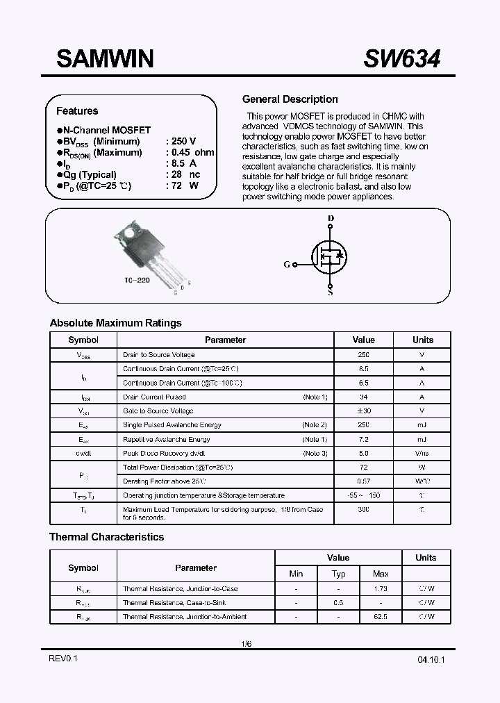 SW634_1320095.PDF Datasheet