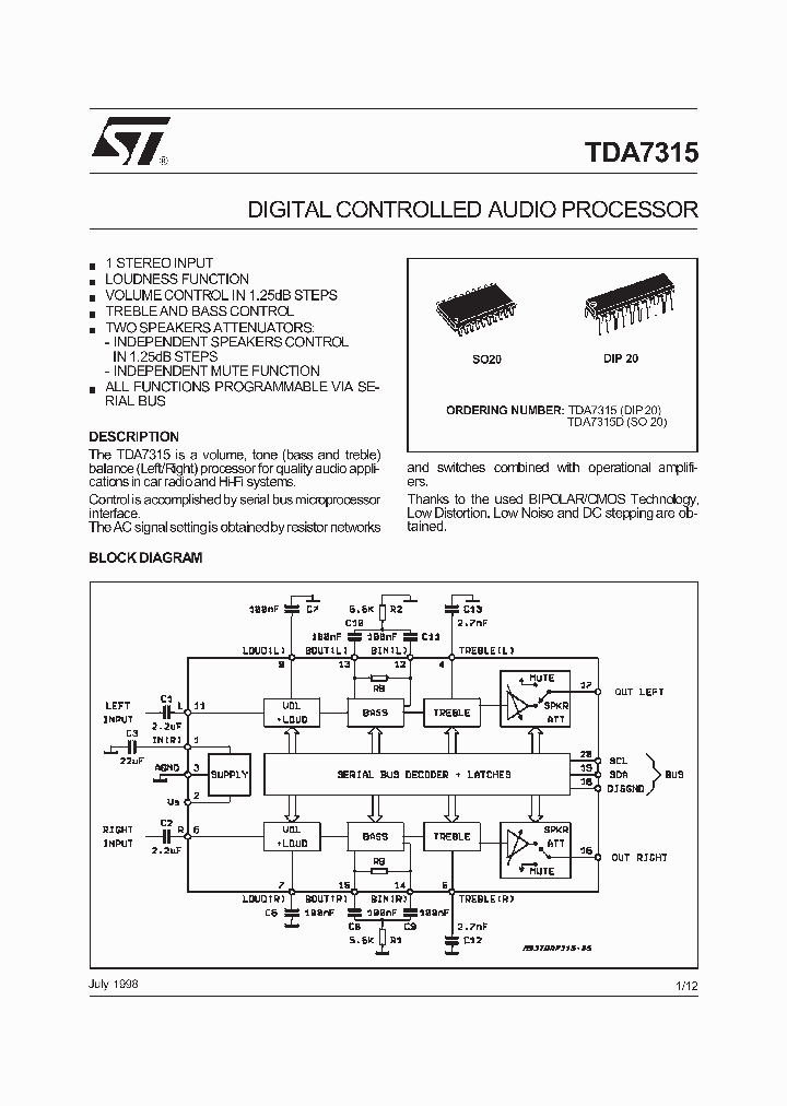 TDA7315D_1323513.PDF Datasheet