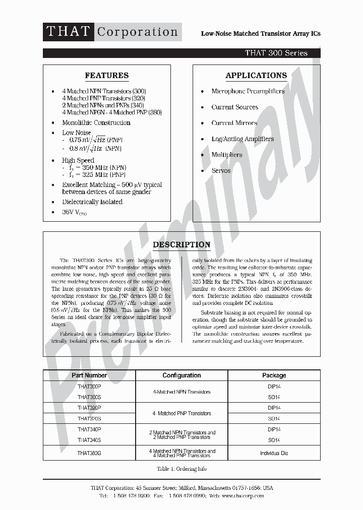 THAT340S_814726.PDF Datasheet