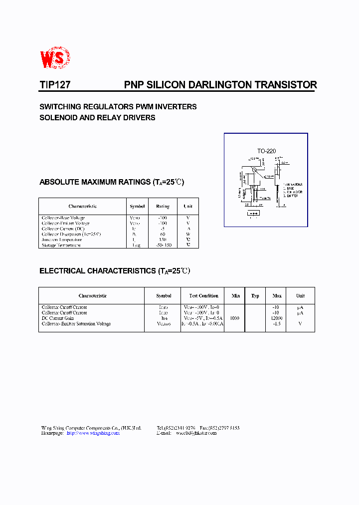 TIP127_1325241.PDF Datasheet