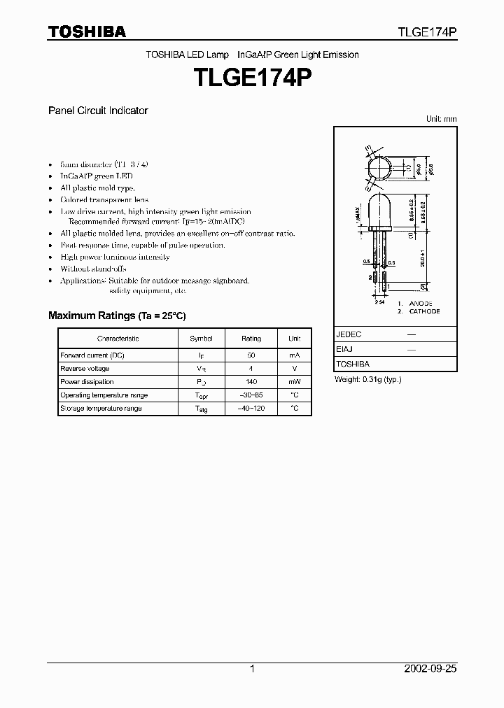 TLGE174P_1326202.PDF Datasheet