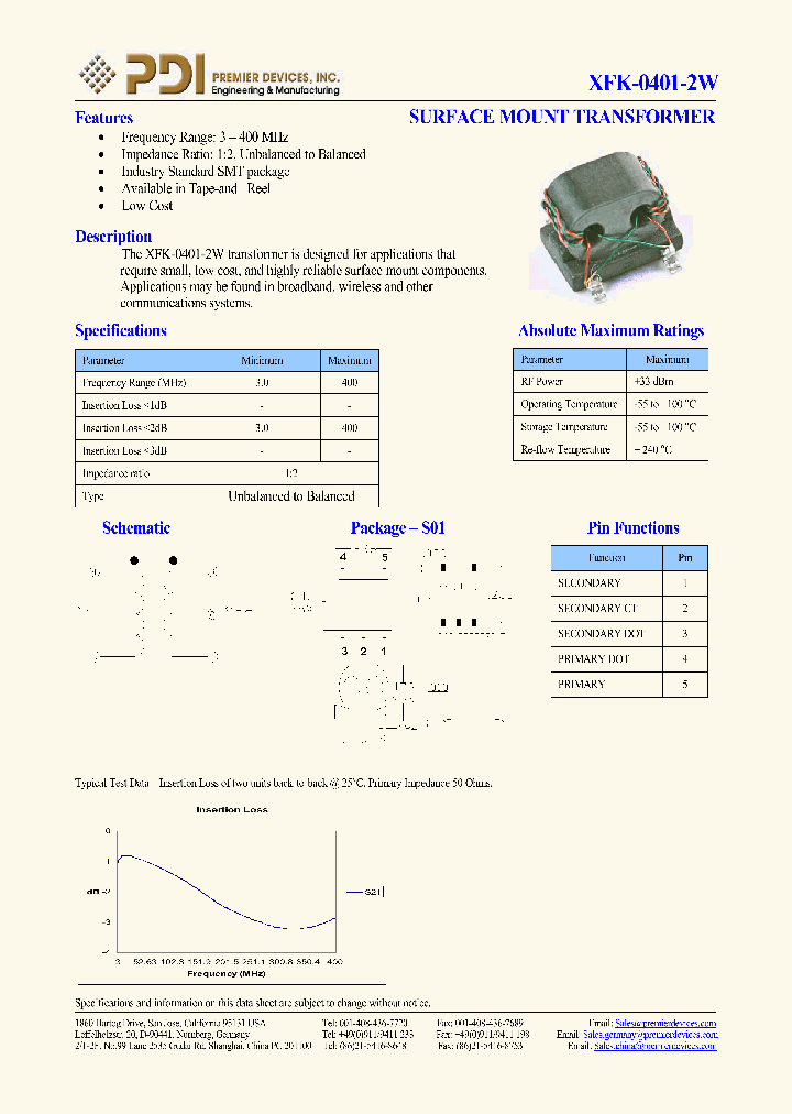 XFK-0401-2W_1097853.PDF Datasheet