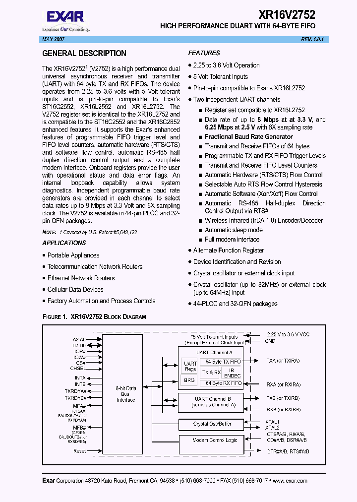 XR16V275207_1177819.PDF Datasheet