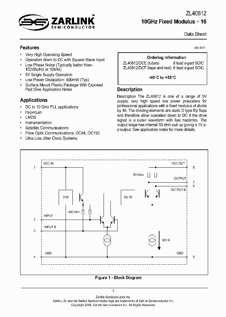 ZL40812DCE_1108024.PDF Datasheet