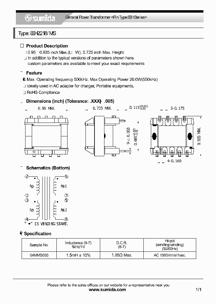 EEH2218MS_4137105.PDF Datasheet