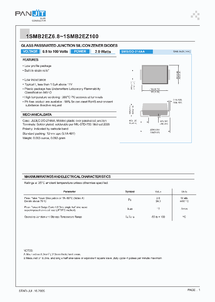 1SMB2EZ82_4121512.PDF Datasheet