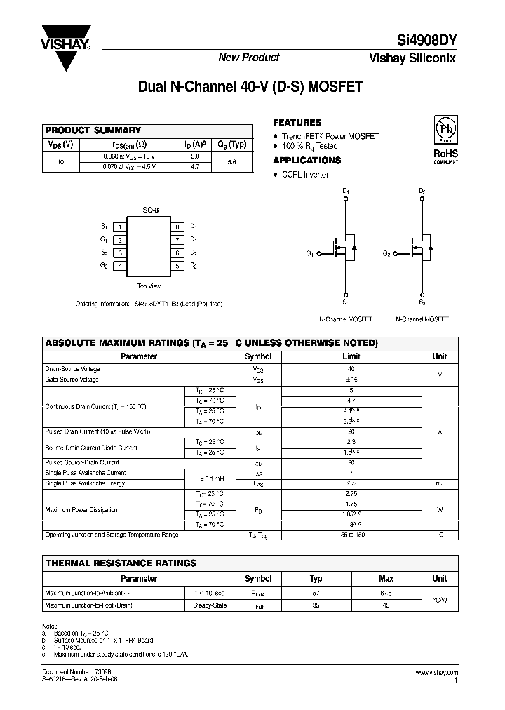 SI4908DY_4153618.PDF Datasheet