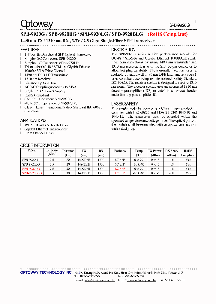 SPB-9920LG_4128824.PDF Datasheet