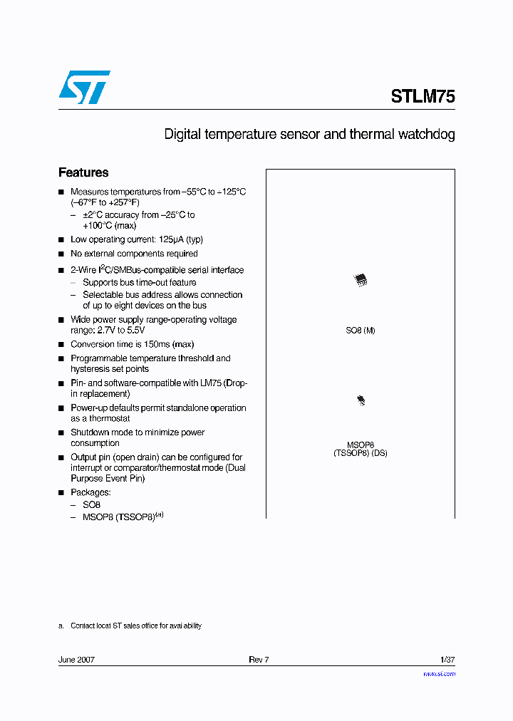 STLM75M2E_4127266.PDF Datasheet