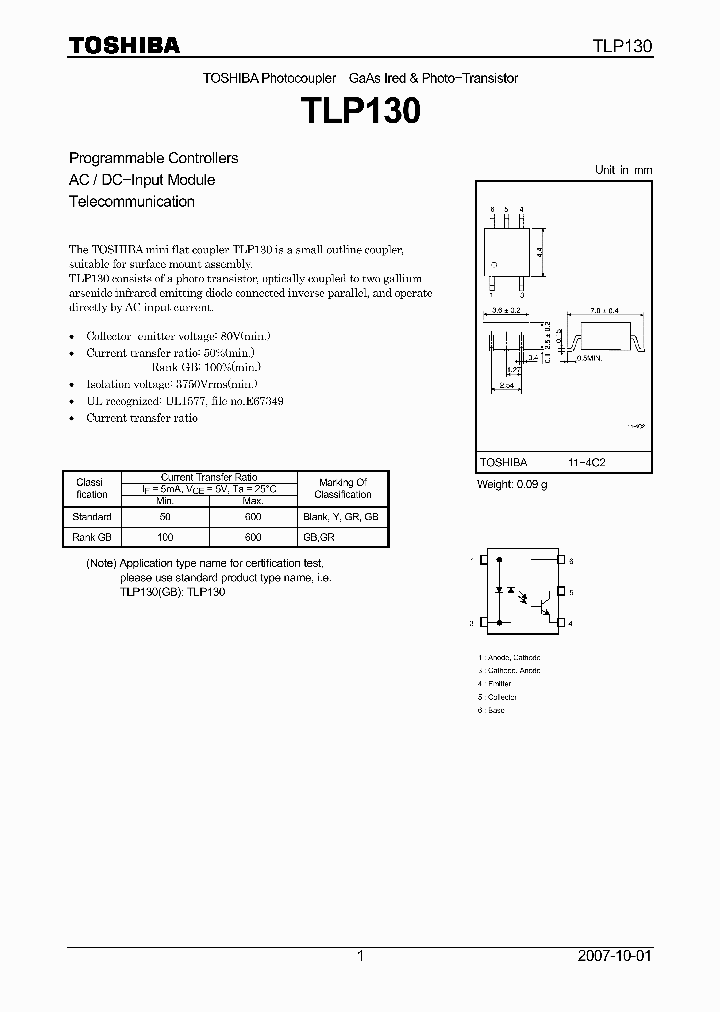 TLP13007_4131920.PDF Datasheet