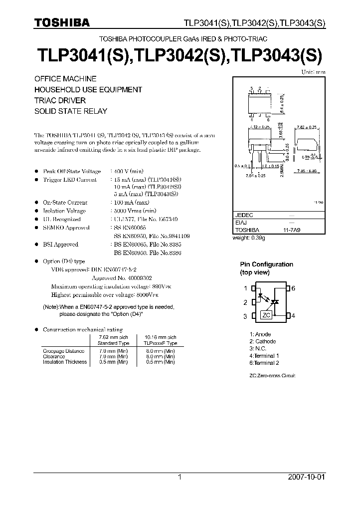 Tlp3052f схема включения