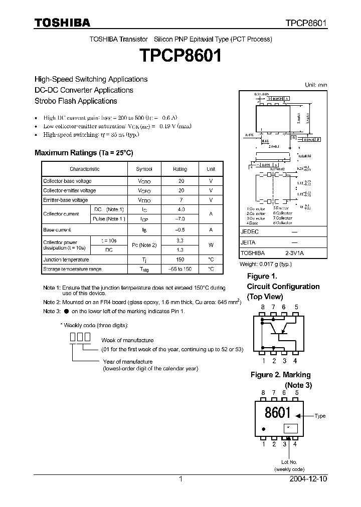 TPCP8601_4127242.PDF Datasheet