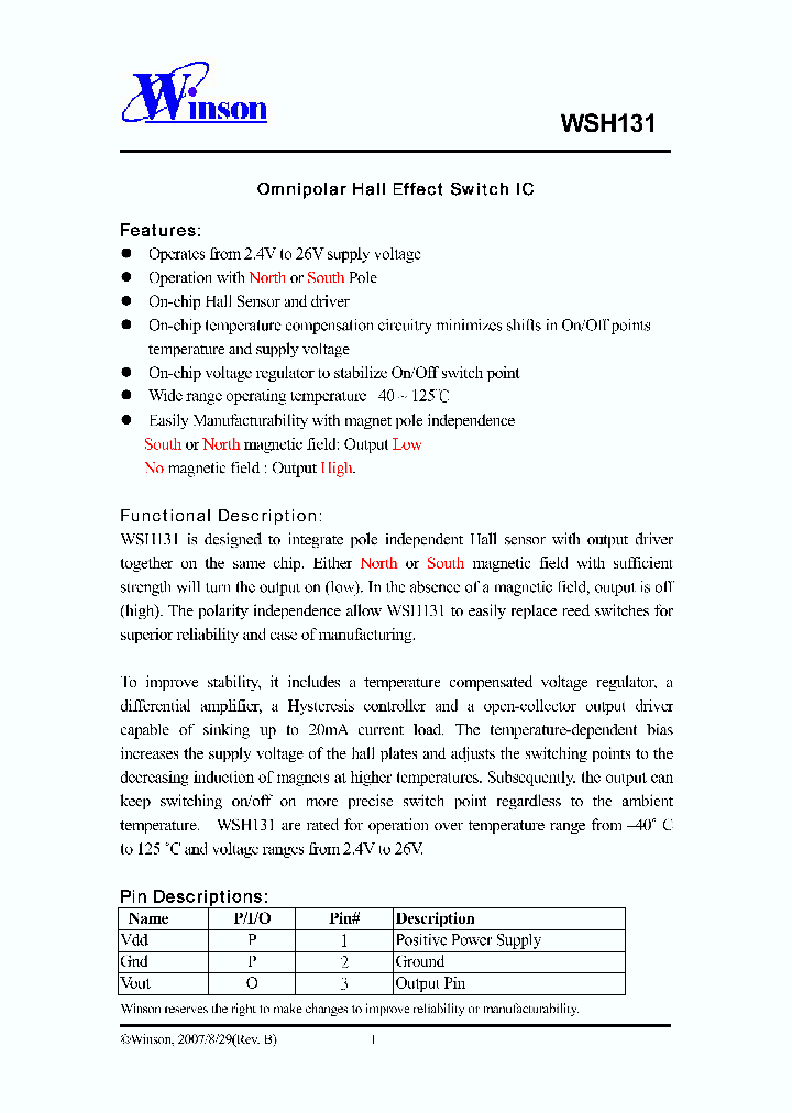 WSH131_4150593.PDF Datasheet