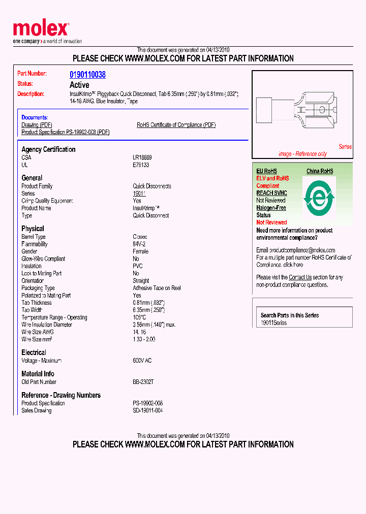 0190110038_4892502.PDF Datasheet