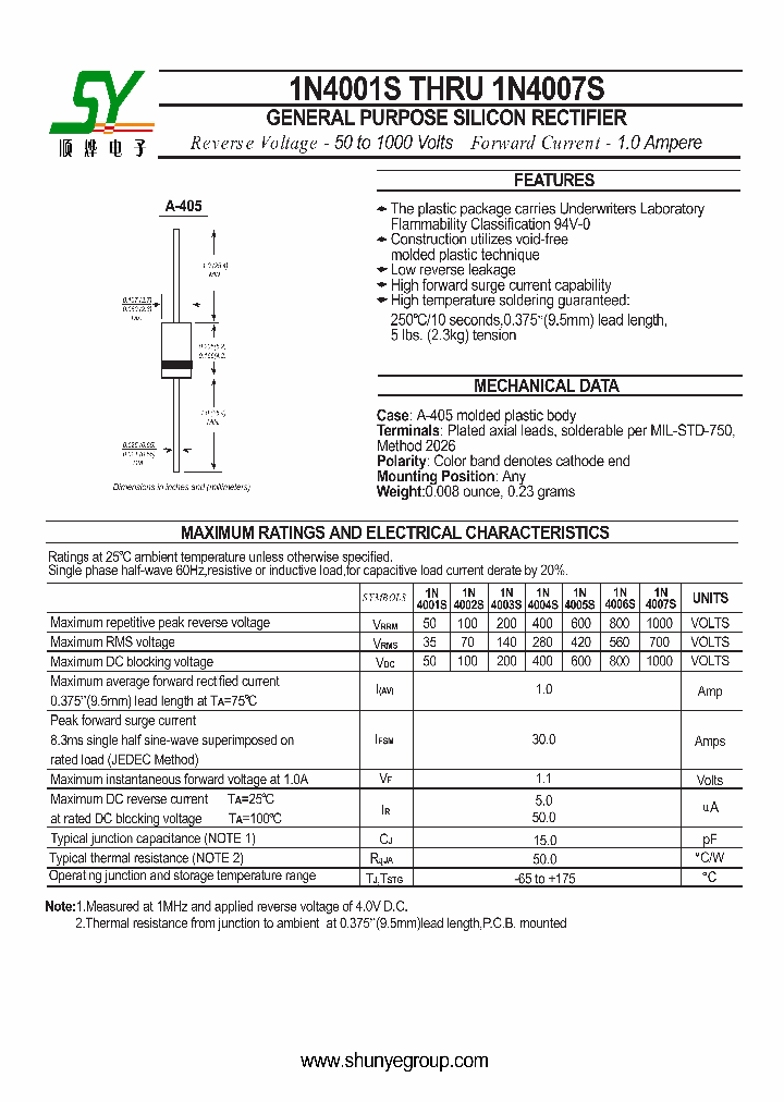 1n4007 схема подключения