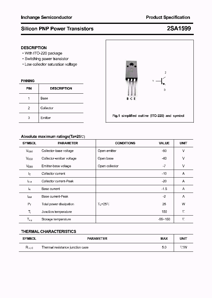 2SA1599_4336600.PDF Datasheet