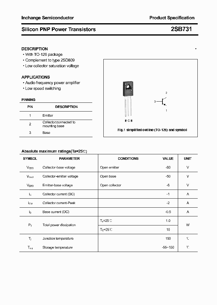 2SB731_4538403.PDF Datasheet