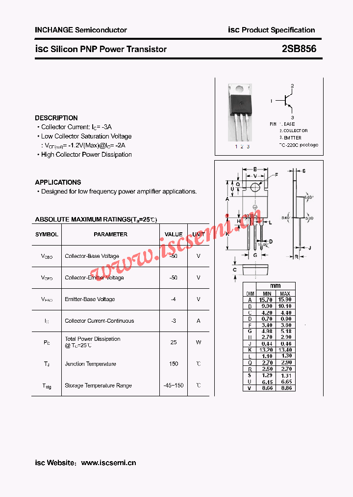 2SB856_4395652.PDF Datasheet