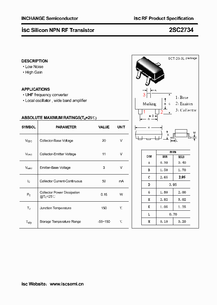 2SC2734_4319721.PDF Datasheet