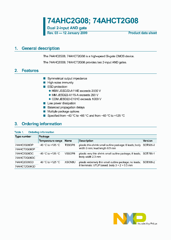 74AHC2G08GD_4763297.PDF Datasheet