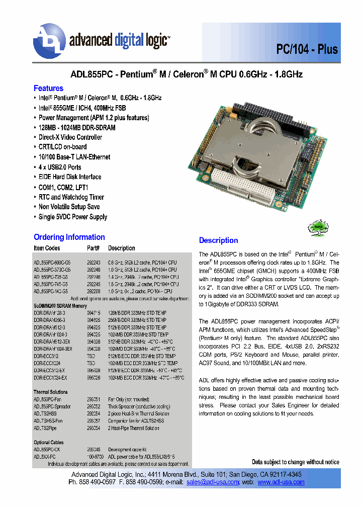 ADL855PC-600C-G5_4457902.PDF Datasheet