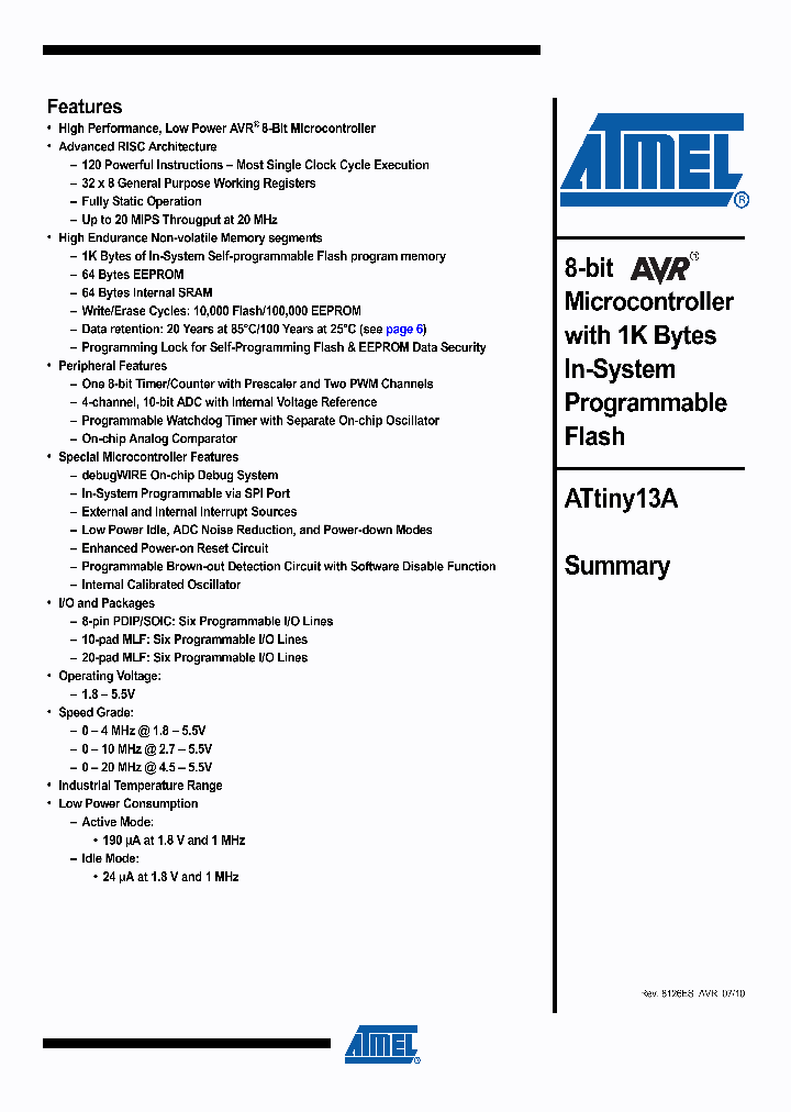 ATTINY13A10_4916160.PDF Datasheet