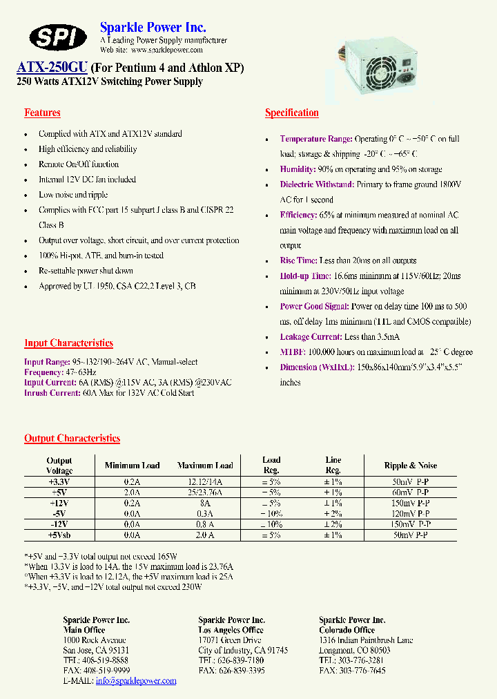 ATX-250GU_4714419.PDF Datasheet