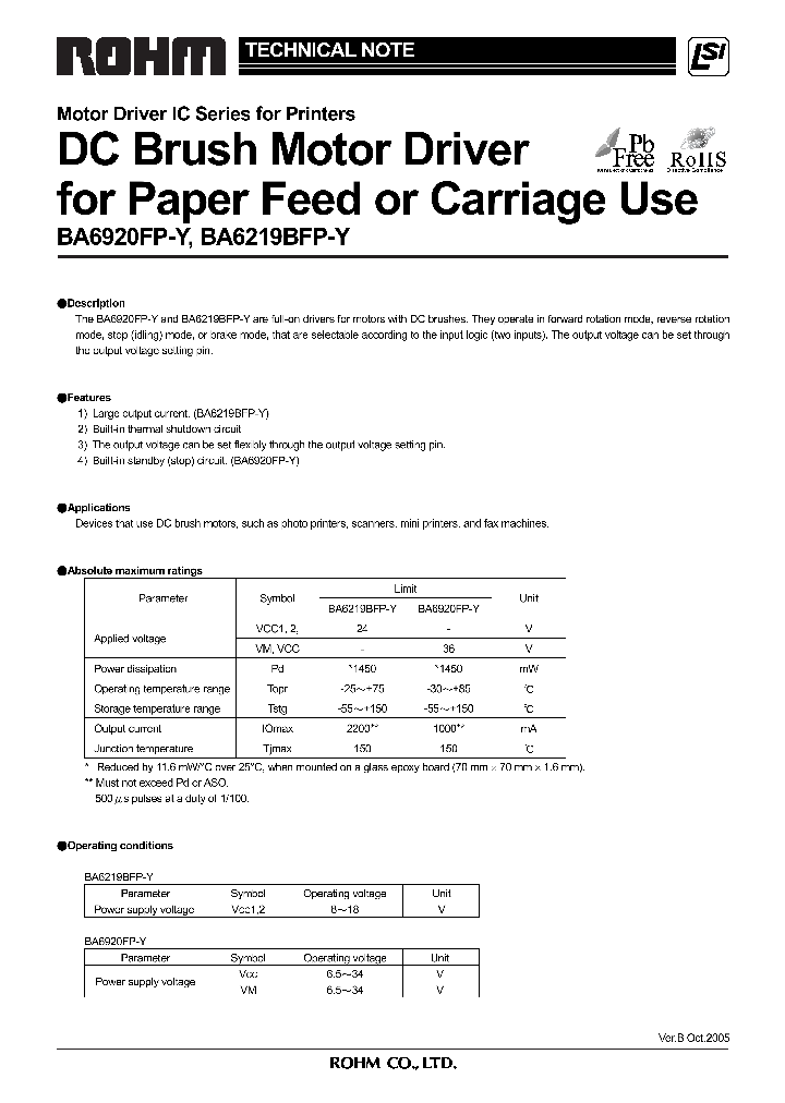 BA6920FP-Y05_4571383.PDF Datasheet