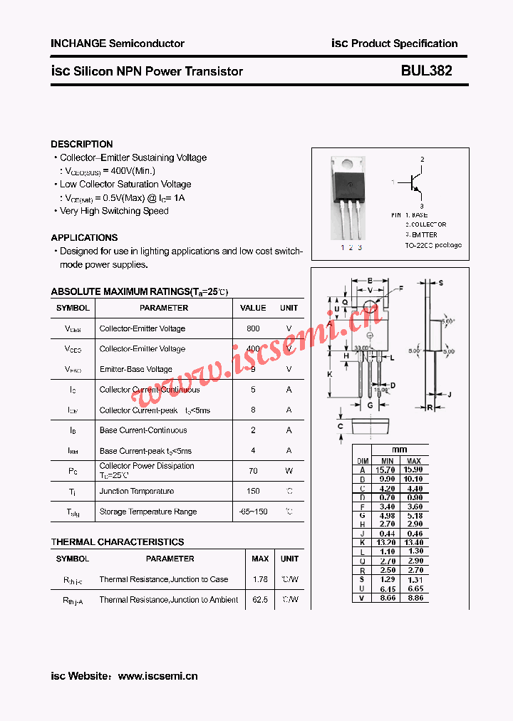 BUL382_4844803.PDF Datasheet