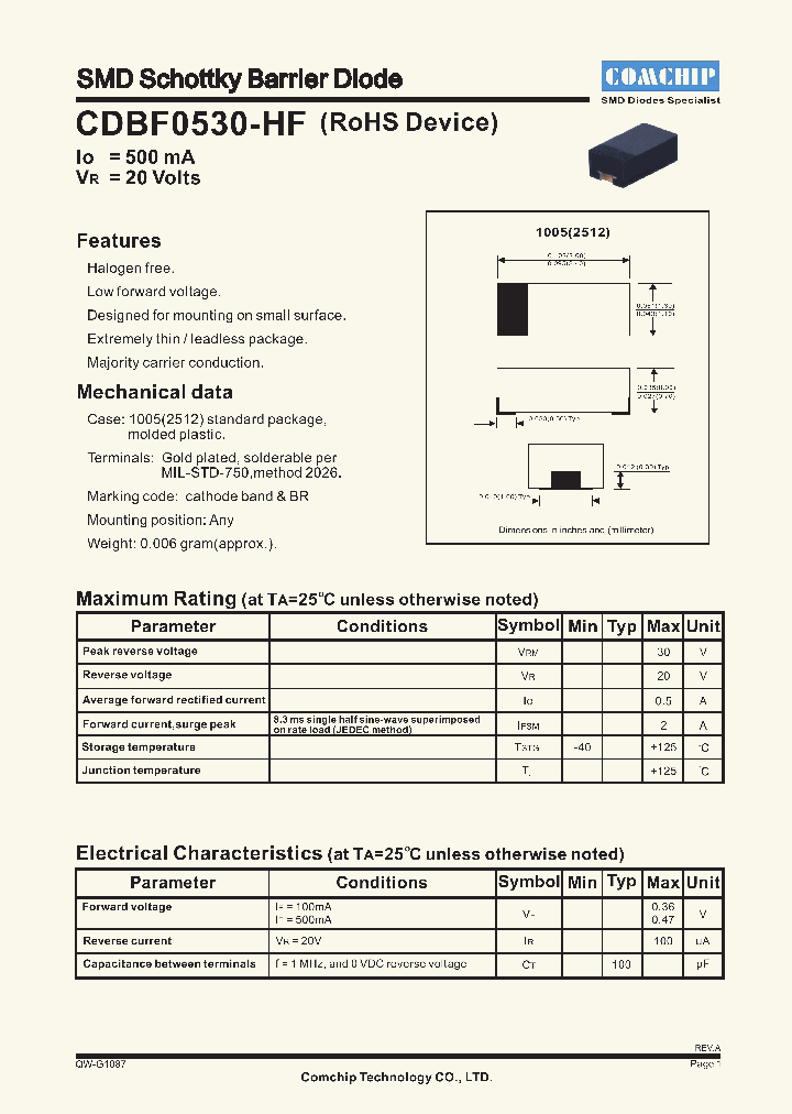 CDBF0530-HF_4523117.PDF Datasheet