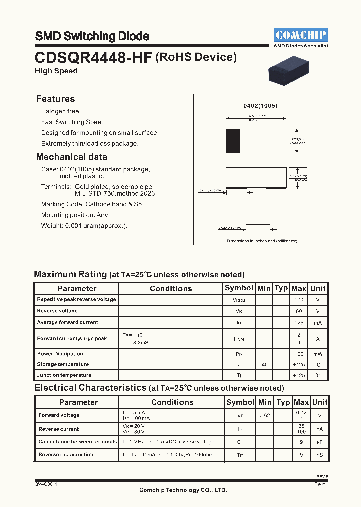 CDSQR4448-HF_4664920.PDF Datasheet