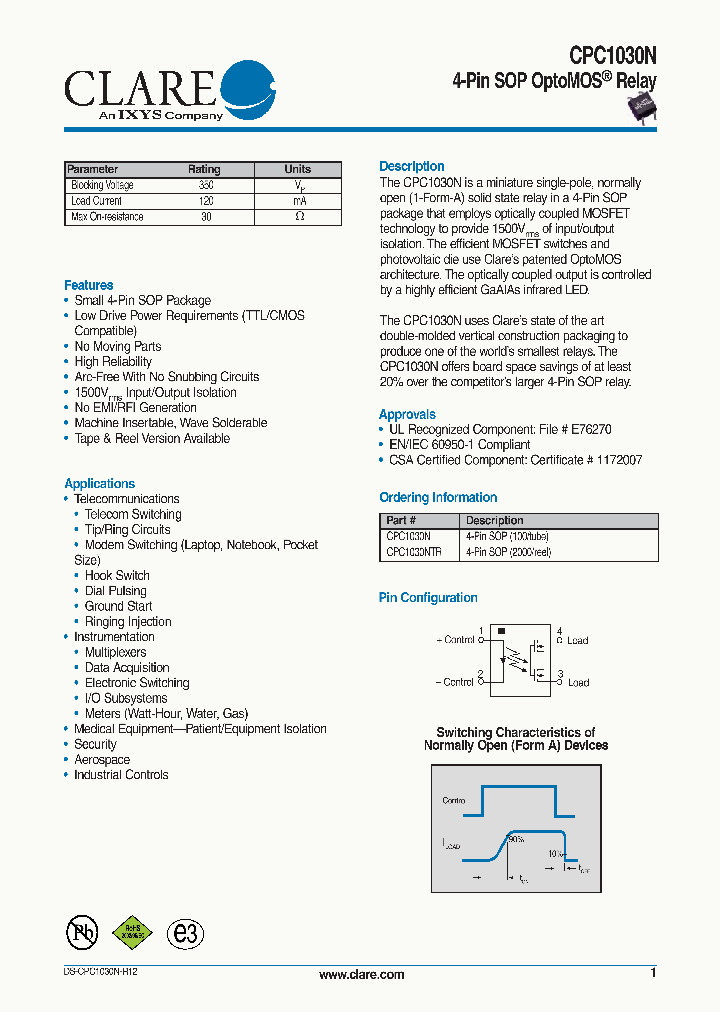 CPC1030N_4699534.PDF Datasheet