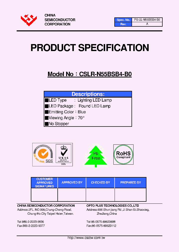 CSLR-N55BSB4-B0_4757708.PDF Datasheet