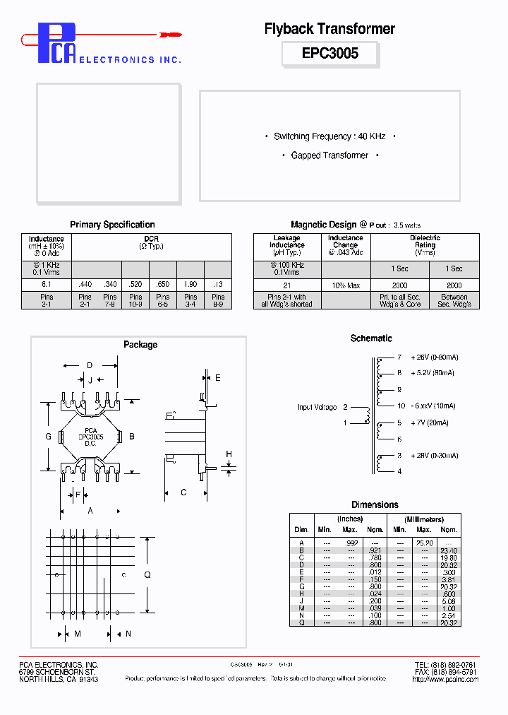 EPC3005_4722148.PDF Datasheet