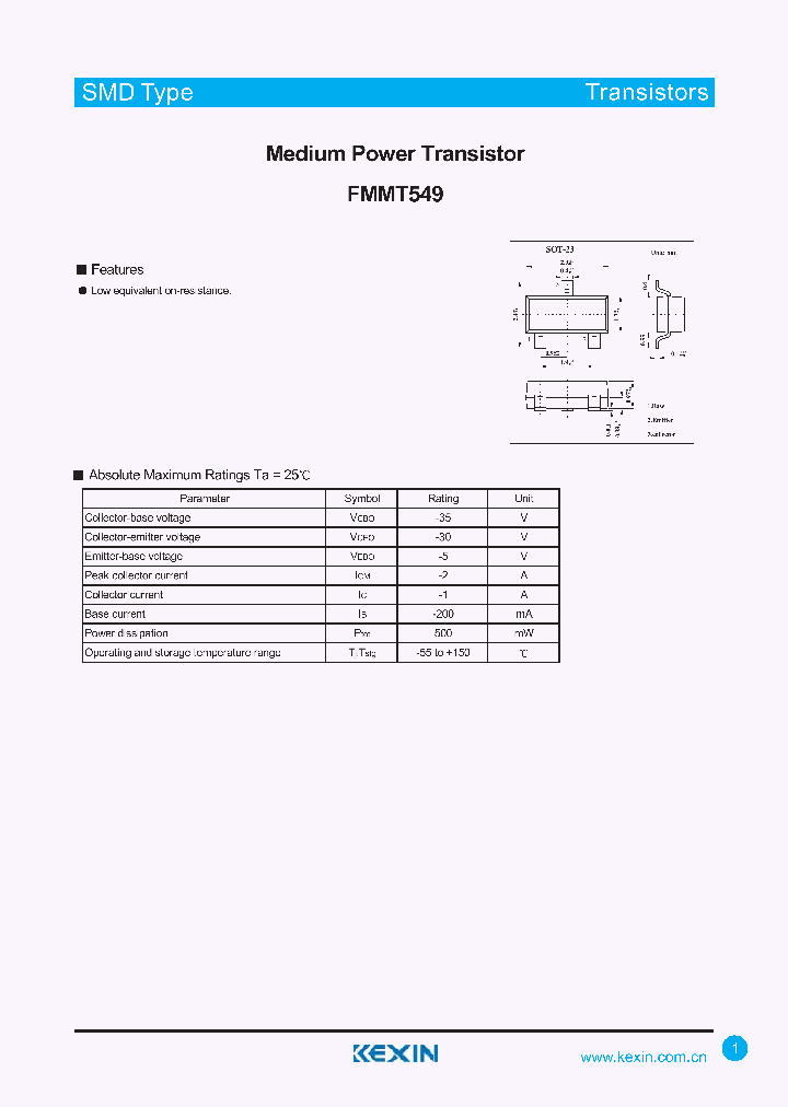 FMMT549_4373503.PDF Datasheet